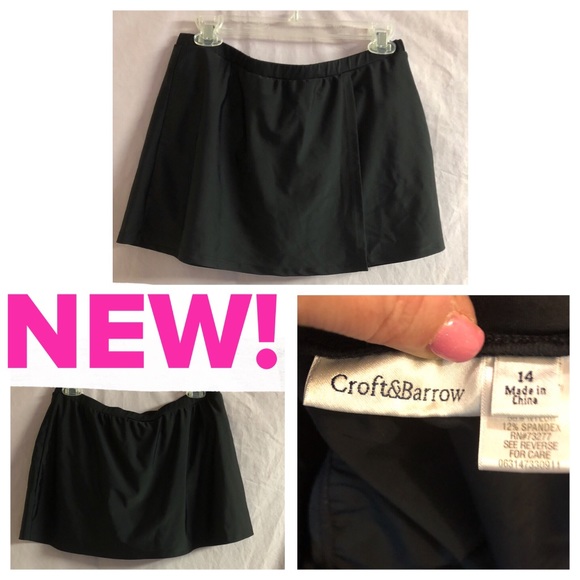 croft and barrow swim skirt